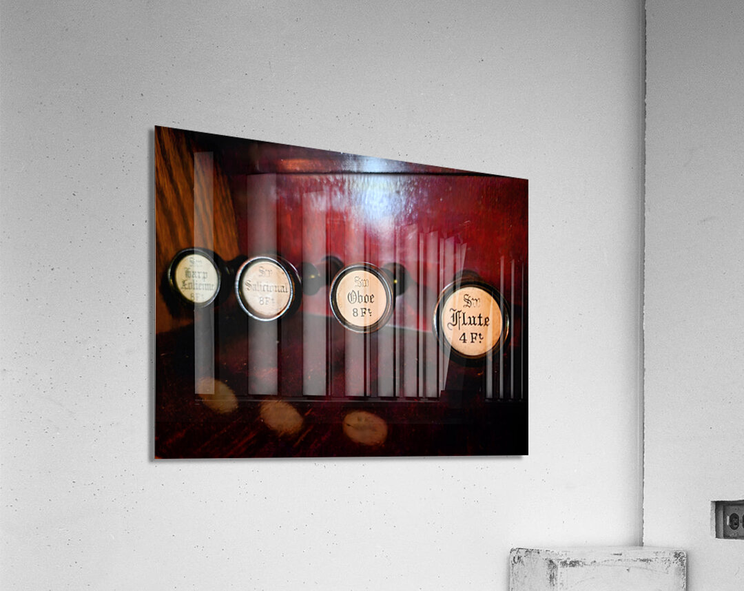 Old Shade Church Buttons Acrylic Print