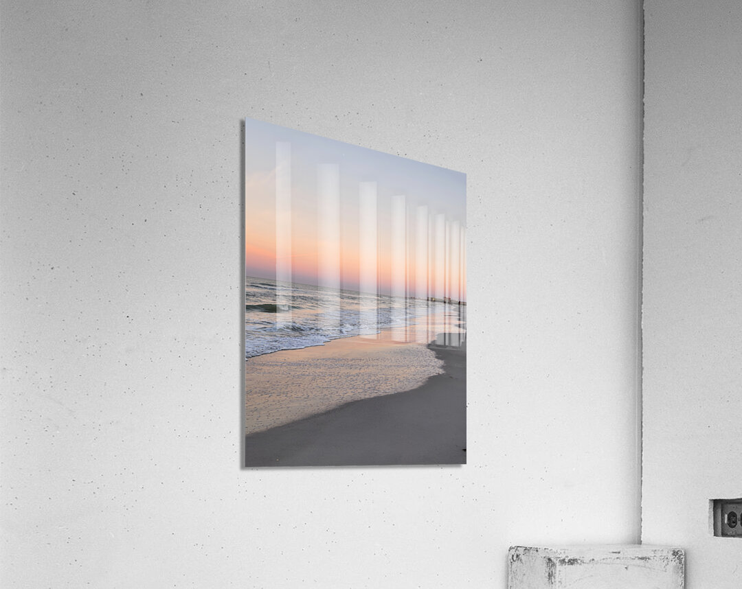 Beach Soft Dawn Acrylic Print