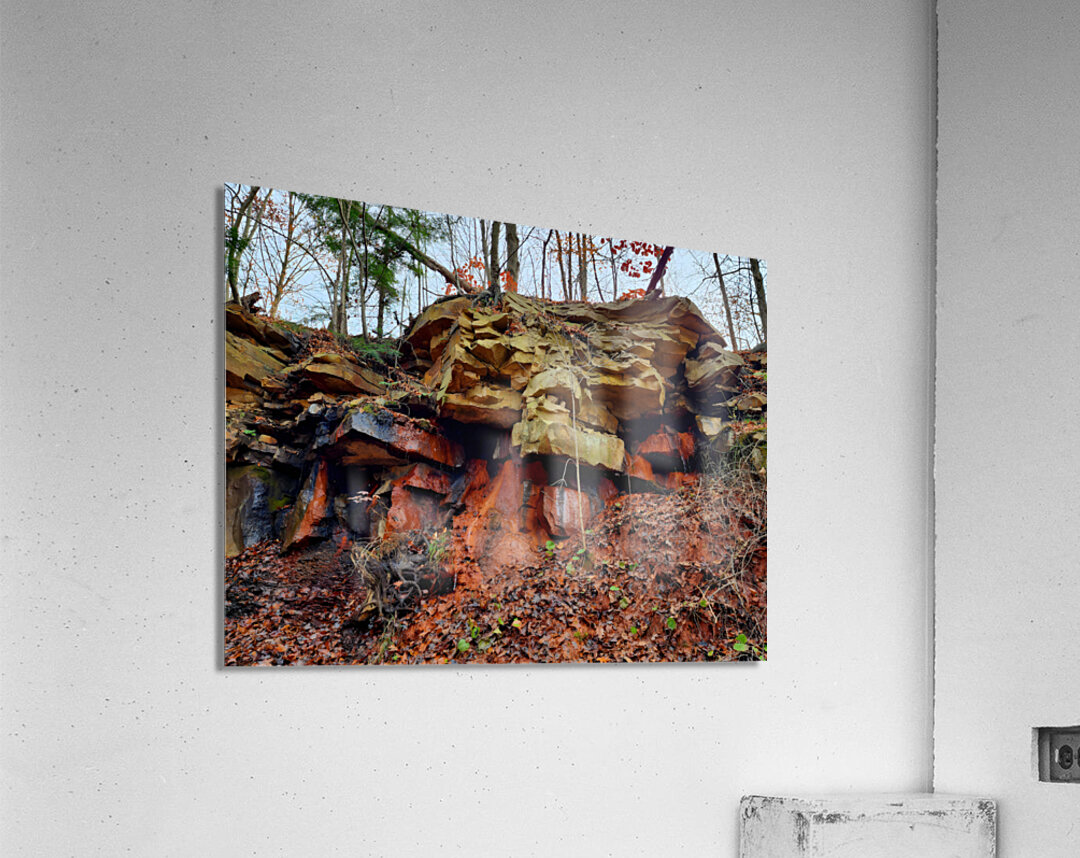 Iron Oxide Melt Acrylic Print