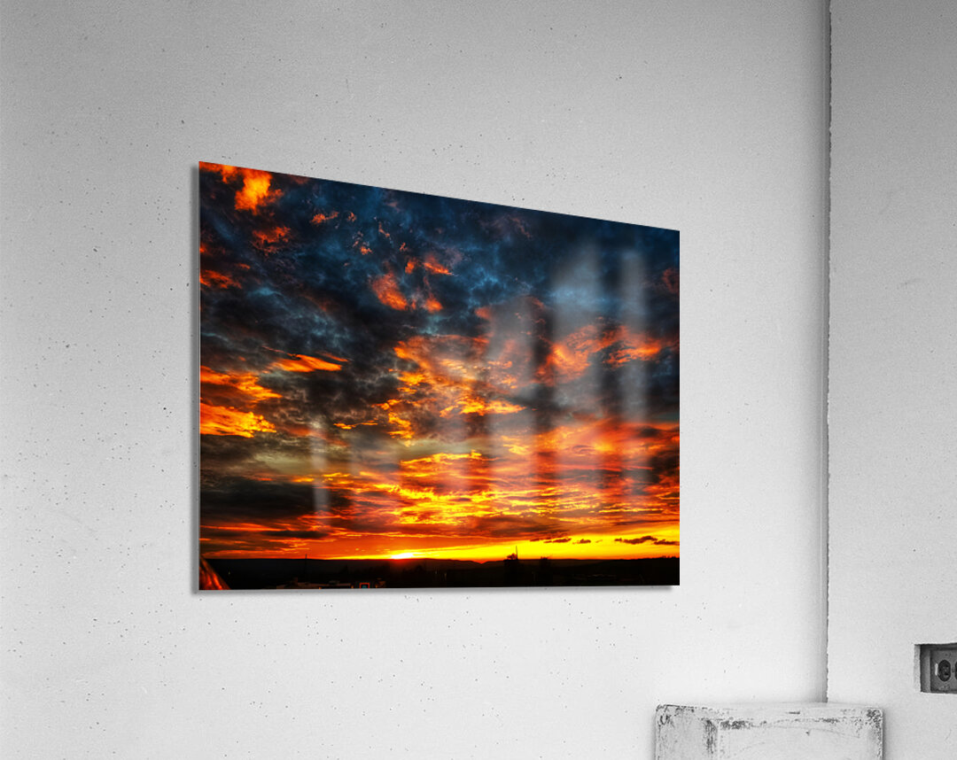 Fiery Sunset Acrylic Print