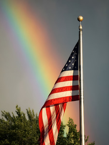 Rainbow & Flag by Earthshine Emporium