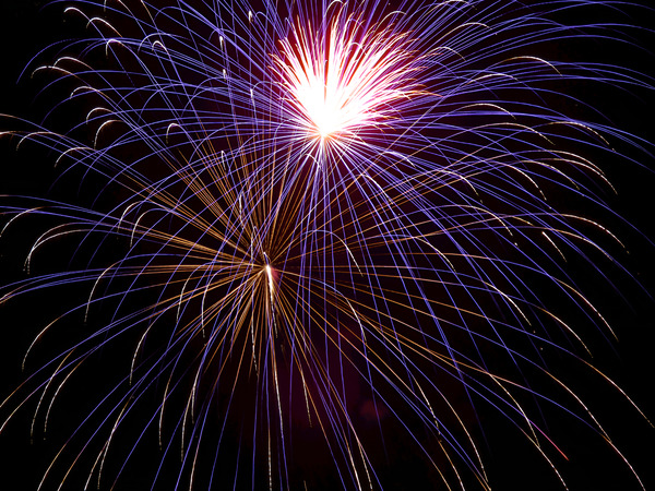 Fireworks - July 7 Print