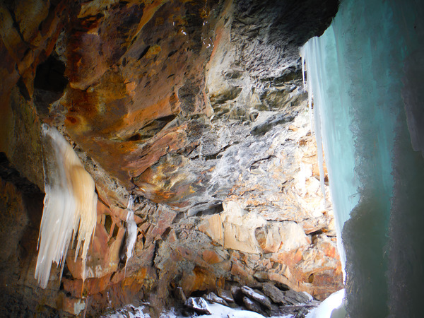 Behind Frozen Cucumber Falls Print