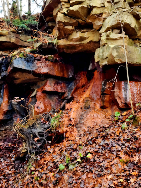 Iron Oxide Melt Print