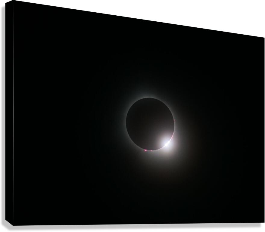 Great American Total Solar Eclipse April 8 2024 3 Canvas Print