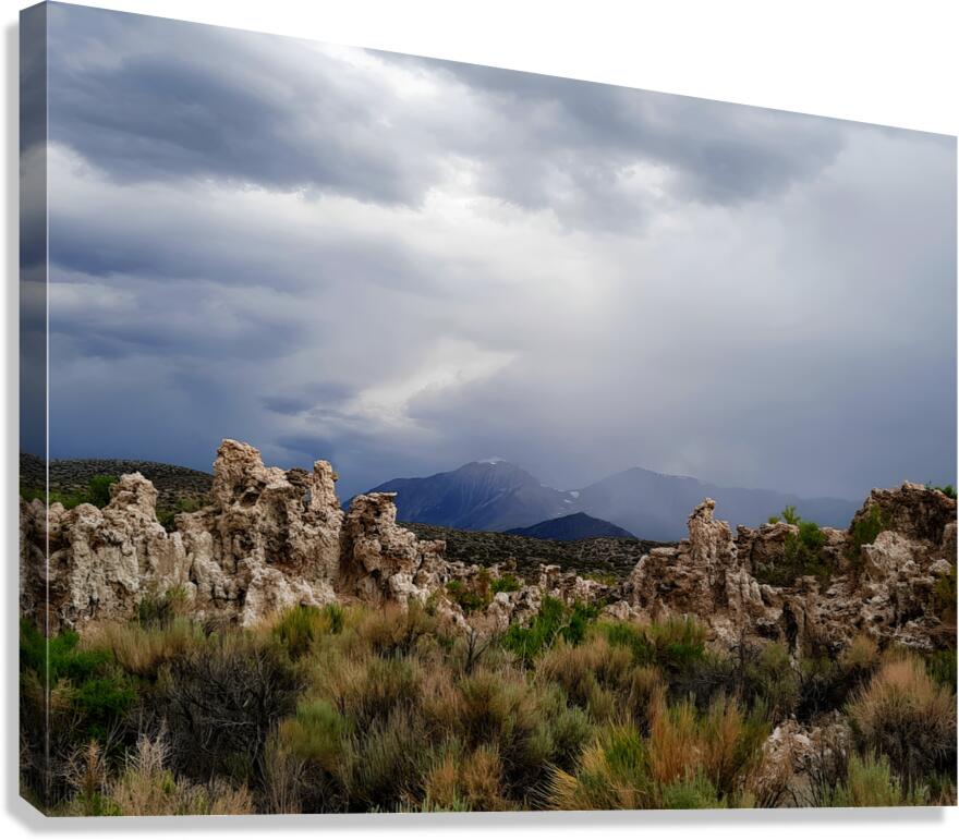 Rainstorm At Mono Lake Canvas Print