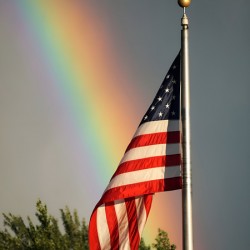 Rainbow & Flag