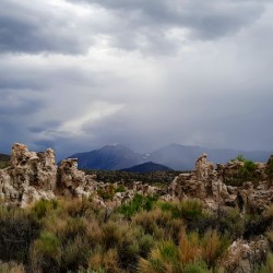 Rainstorm At Mono Lake