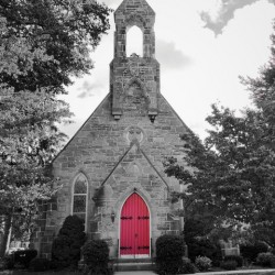 Red Church Door
