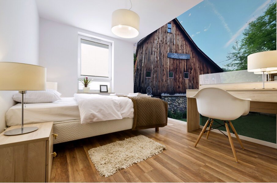 Brown Barn Mural print