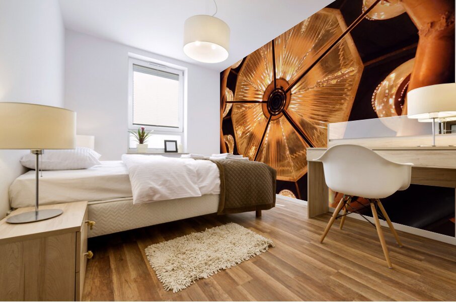 Old Shade Church Chandelier Mural print