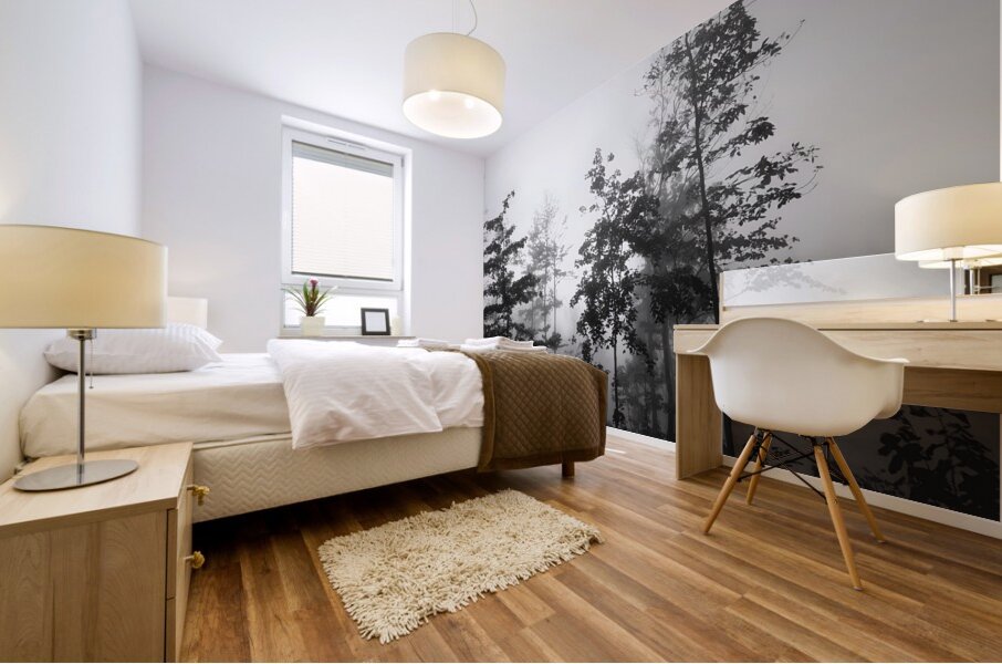 Misty Morning Mural print