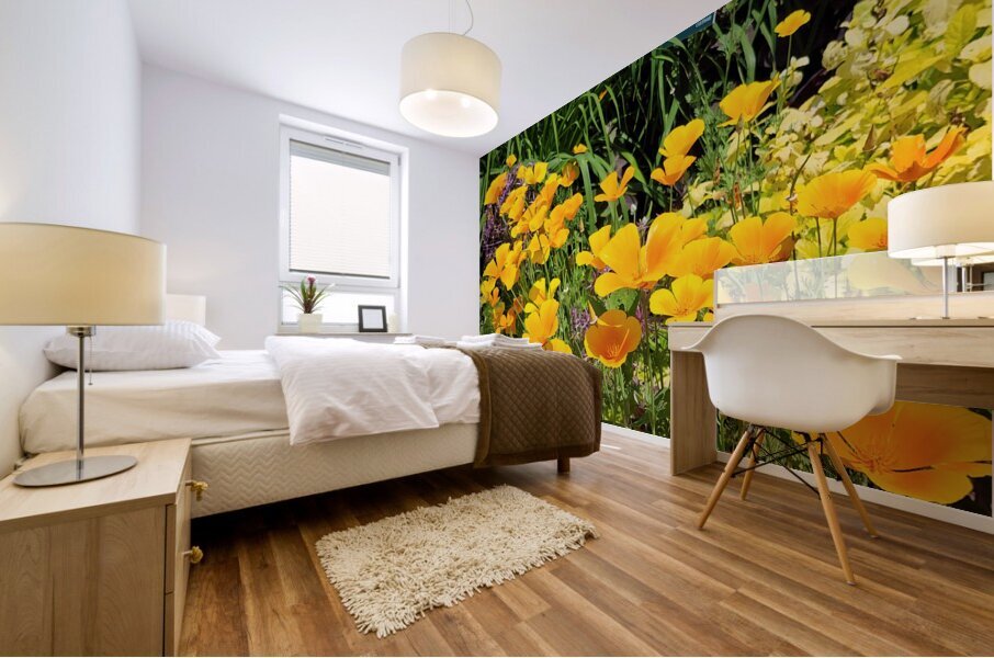 California Poppies Mural print