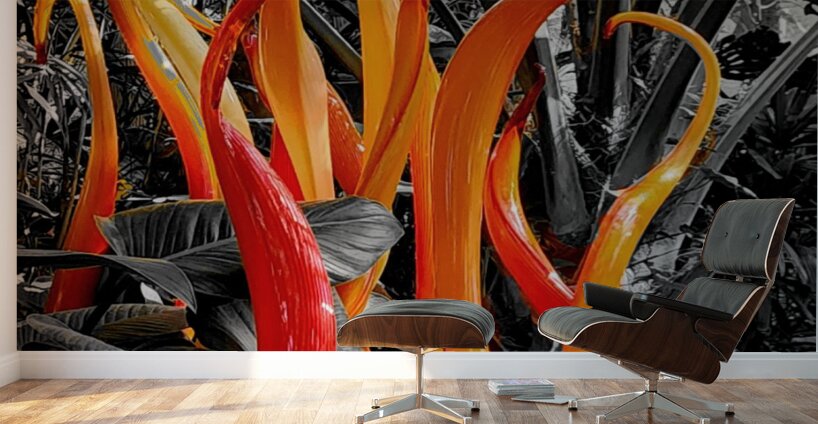 Glass Sculpture Wall Murals
