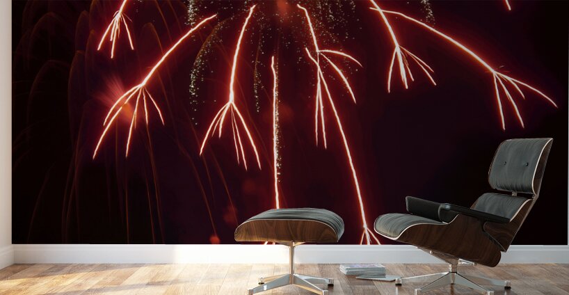 Fireworks Red Dragon Wall Murals