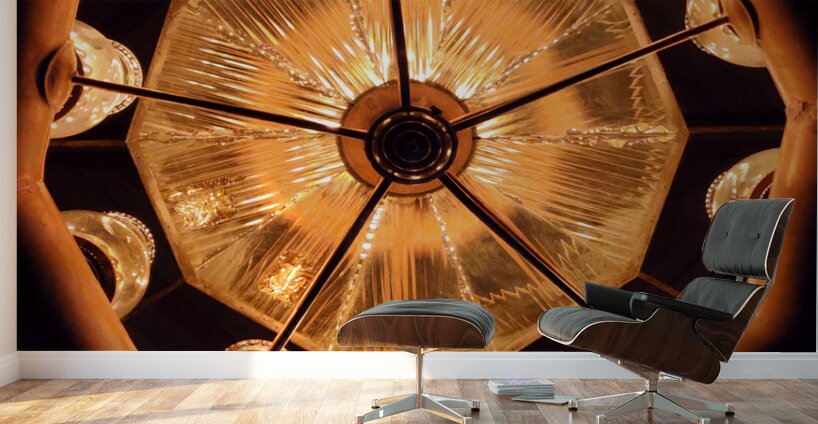 Old Shade Church Chandelier Wall Murals