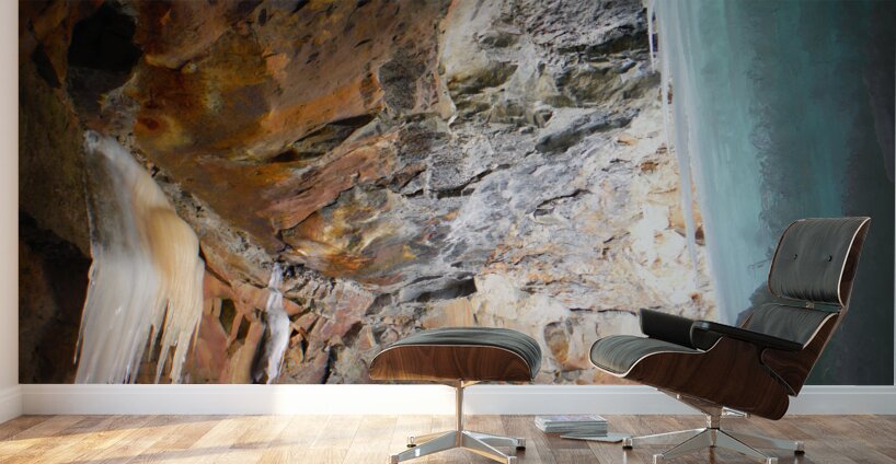 Behind Frozen Cucumber Falls Wall Murals