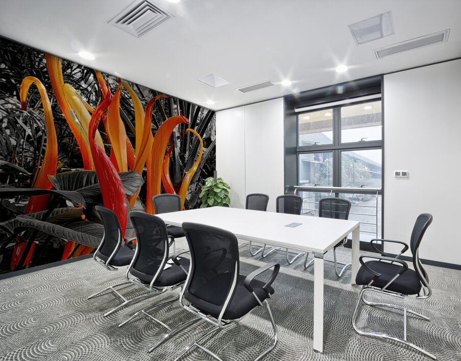 Glass Sculpture Wall Printing