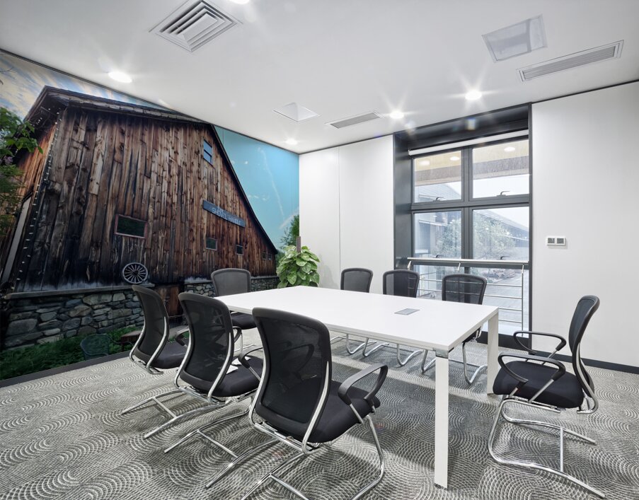 Brown Barn Wall Printing