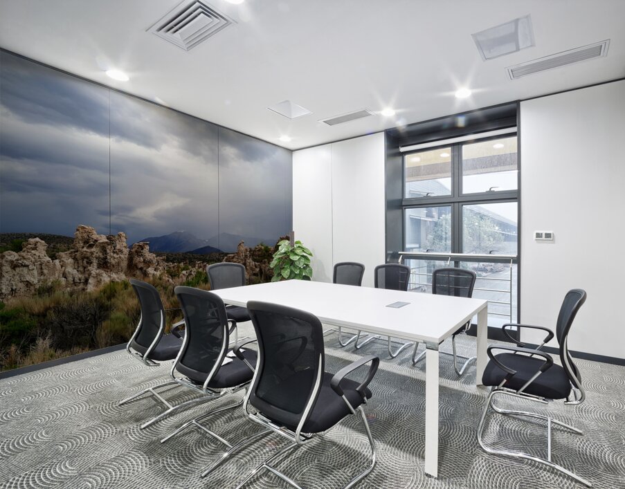 Rainstorm At Mono Lake Wall Printing