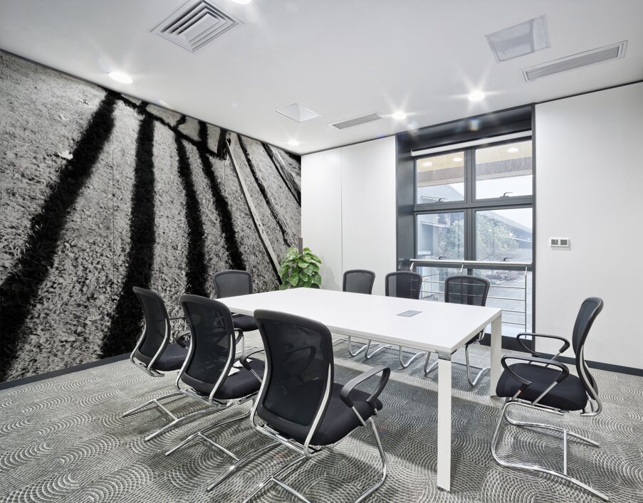 Split Rail Shadows Wall Printing