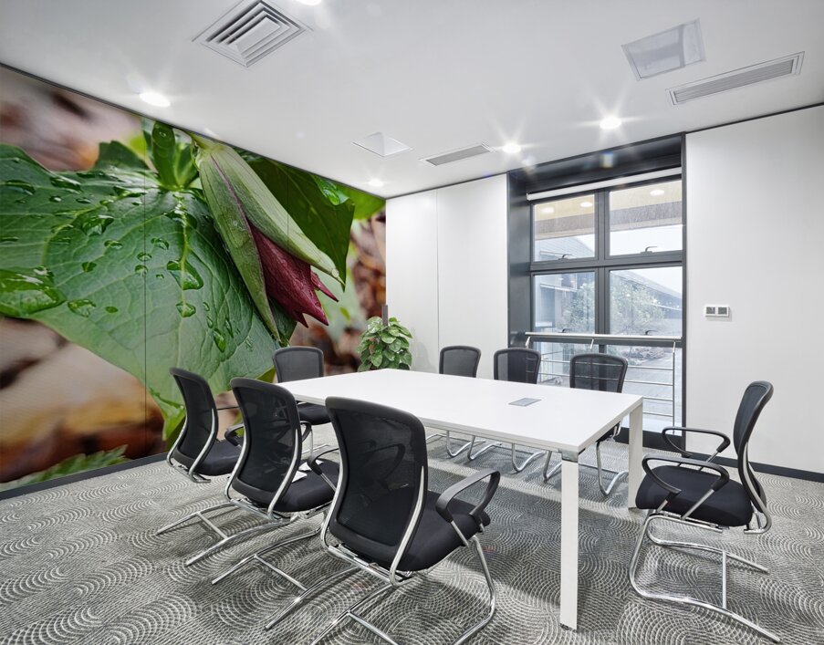 Red Trillium Bud Wall Printing