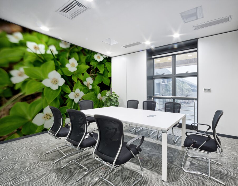 Bunchberry Wall Printing