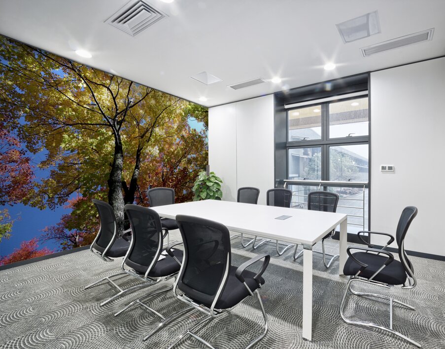 Golden Tree Horizontal Wall Printing