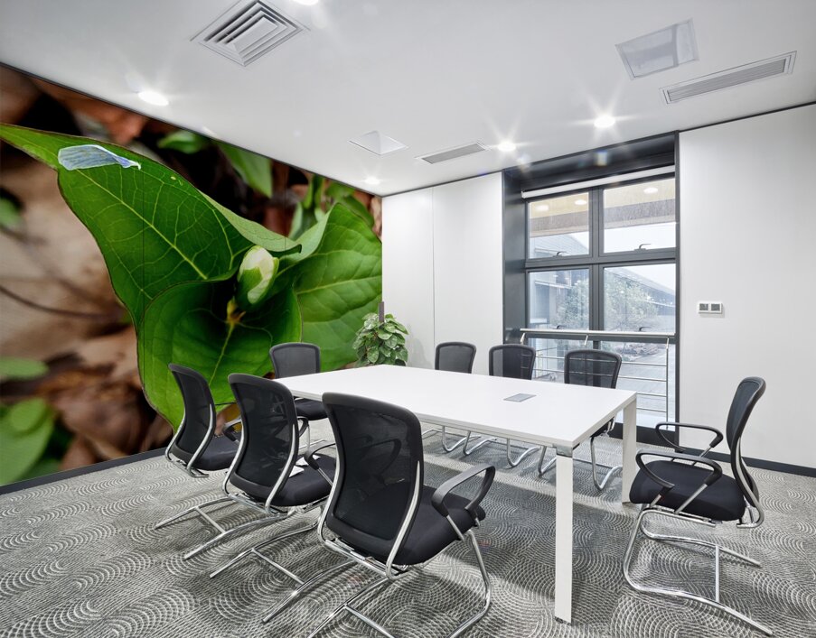 White Trillium Bud 2 Wall Printing