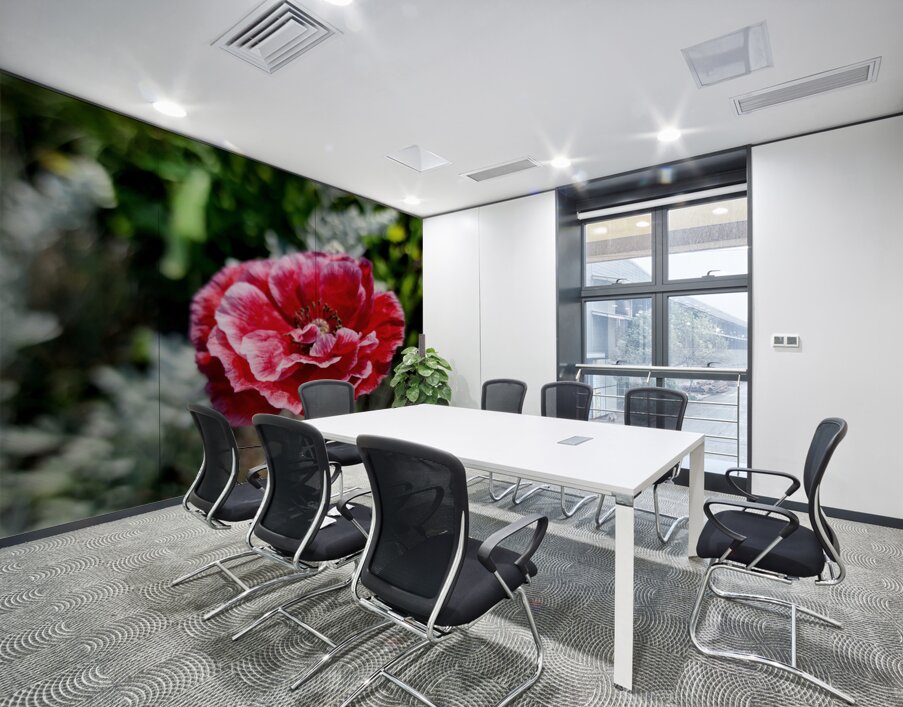 Variegated Poppy Wall Printing