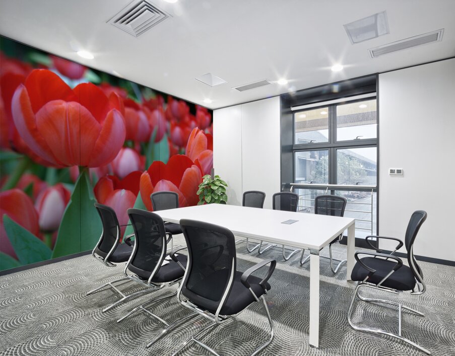 Red Tulips Wall Printing