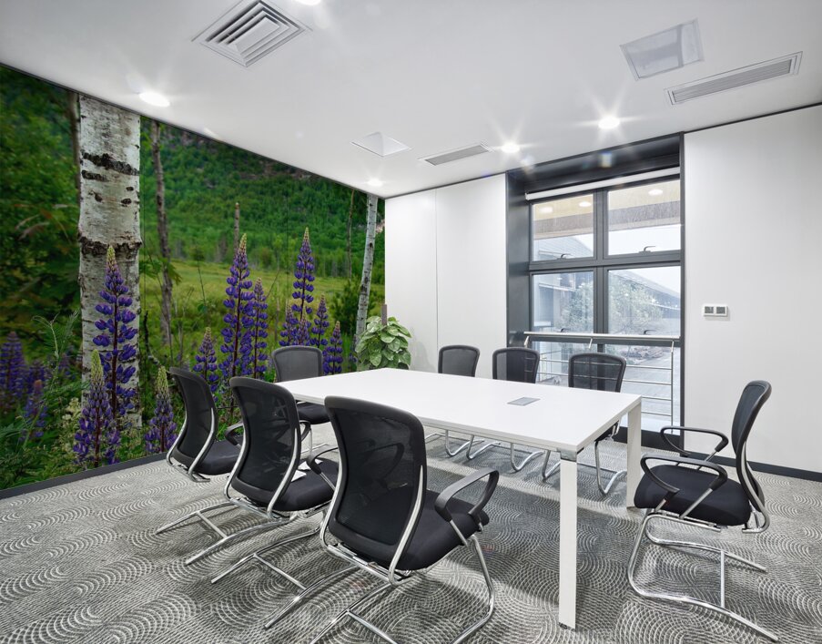 Maine Lupines Wall Printing