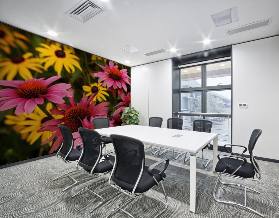 Echinacea And Rudbeckia Wall Printing