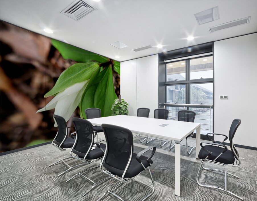 White Trillium Bud 1 Wall Printing