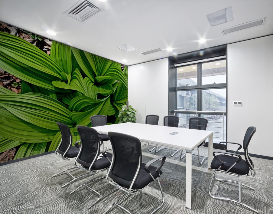 Green False Hellebore Wall Printing