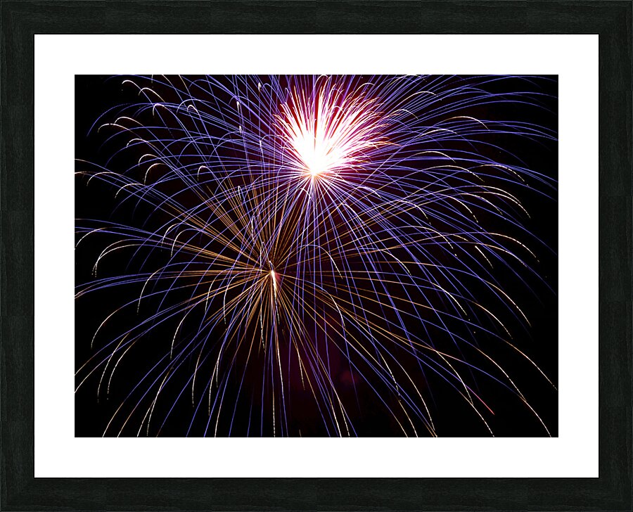 Fireworks - July 7 Picture Frame print