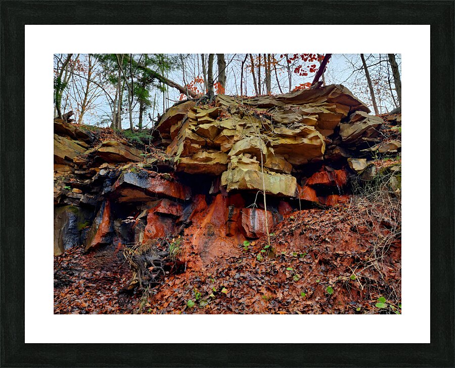 Iron Oxide Melt Picture Frame print