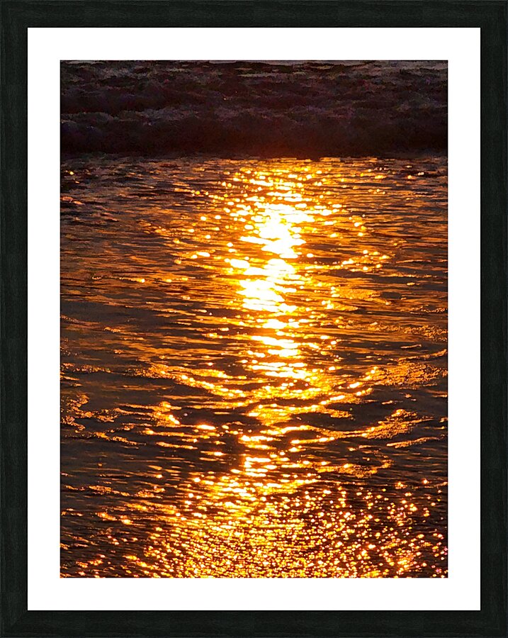 Golden Ocean Picture Frame print