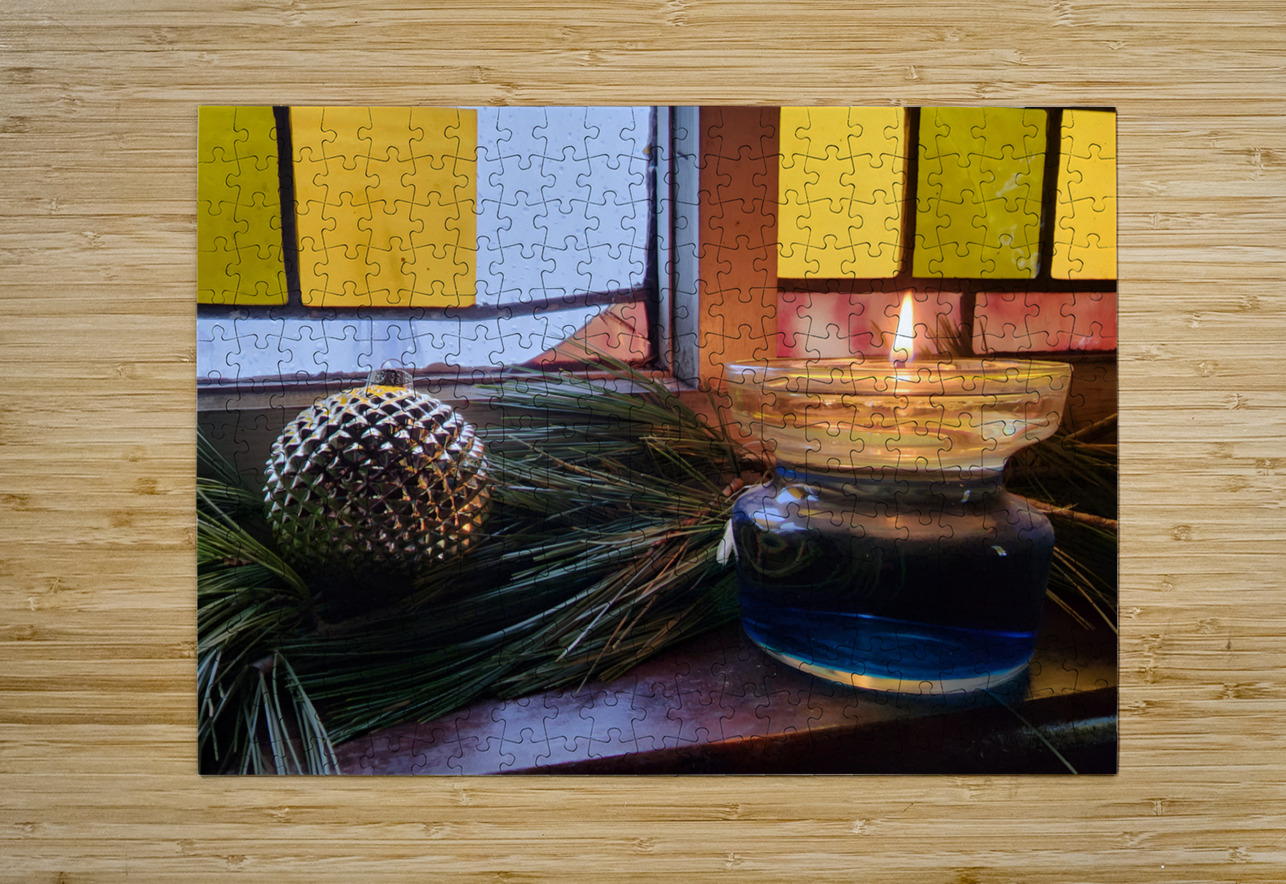 Old Shade Church Christmas Decor Earthshine Emporium Puzzle printing