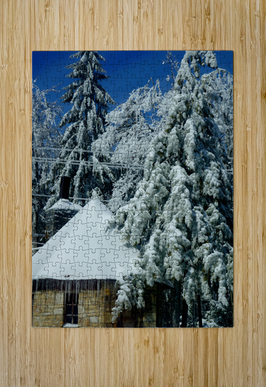Laurel Mountain Winter Earthshine Emporium Puzzle printing