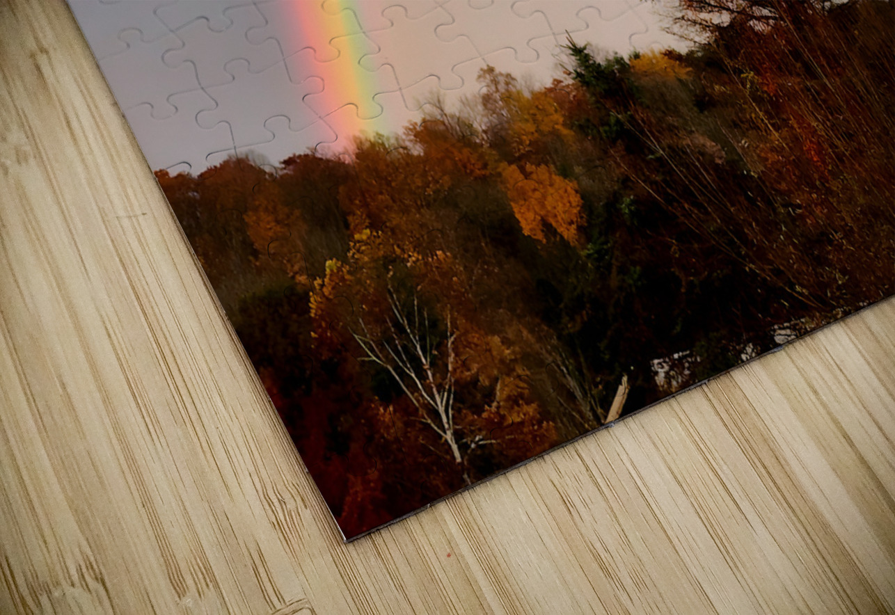 Morning Rainbow Over Barn Earthshine Emporium Puzzle