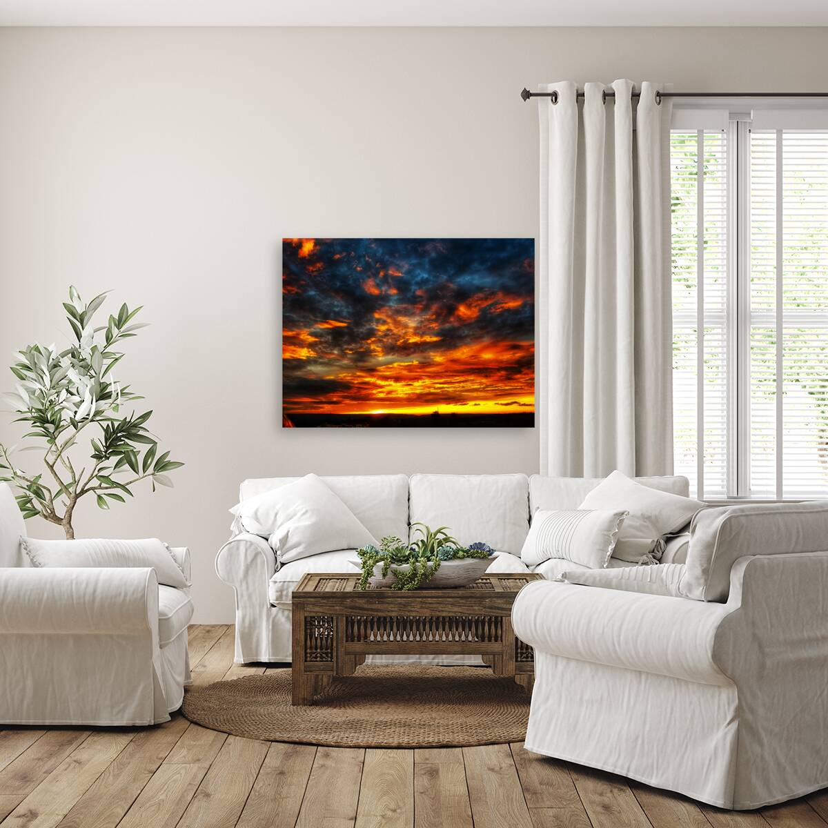 Fiery Sunset Reproduction