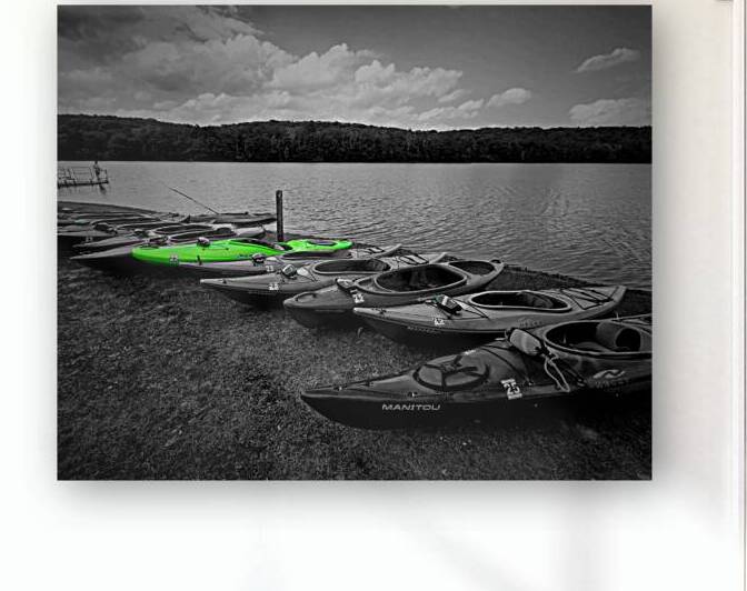 Green Kayak by Earthshine Emporium