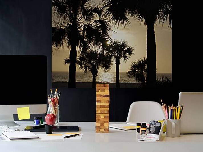 Palm Trees Silhouette by Earthshine Emporium