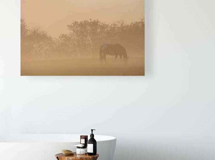 Misty Morning Grazing by Earthshine Emporium