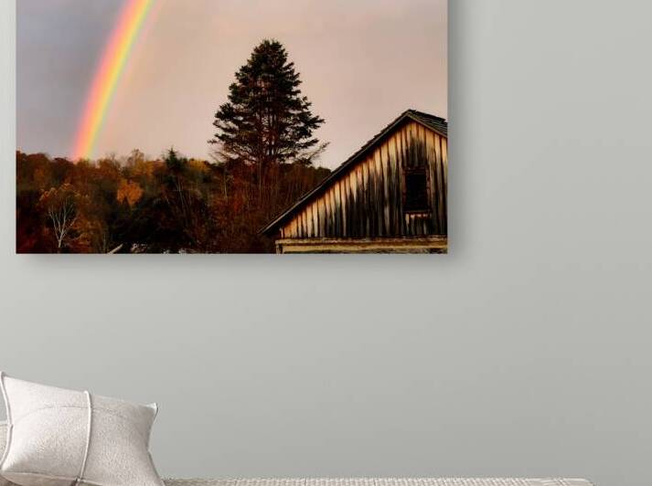 Morning Rainbow Over Barn by Earthshine Emporium