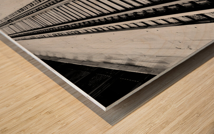 Railroad Tracks Wood print